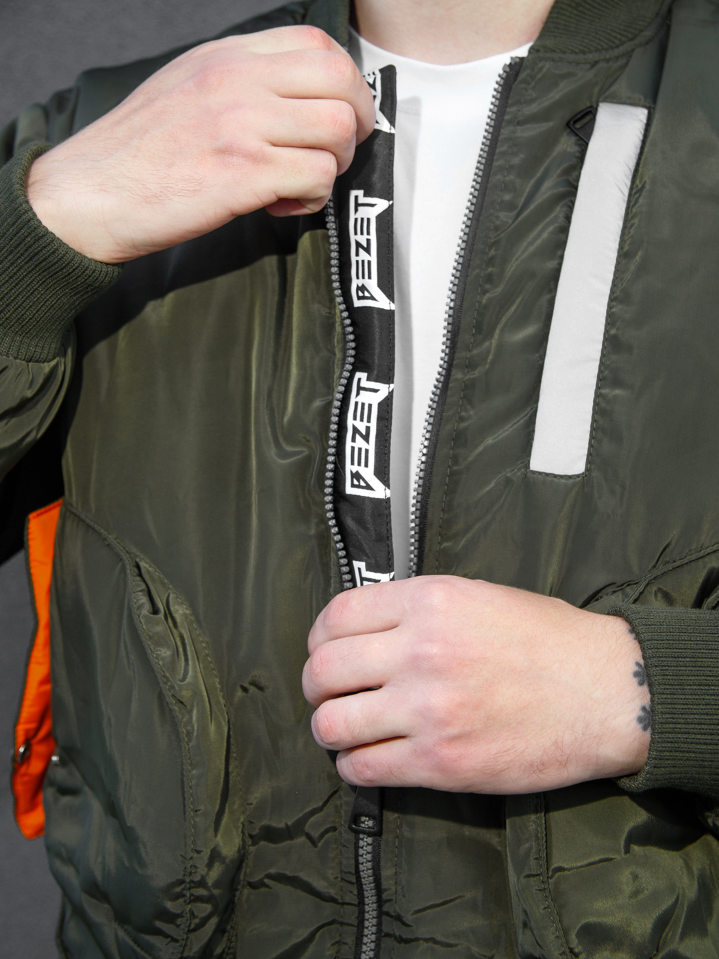 Куртка бомбер зима BEZET Pilot хакі - Фото 8