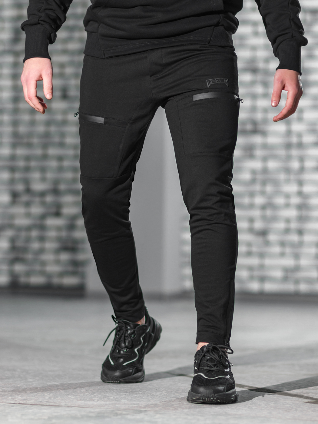 Брюки спортивні BEZET Techwear чорний - Фото 9