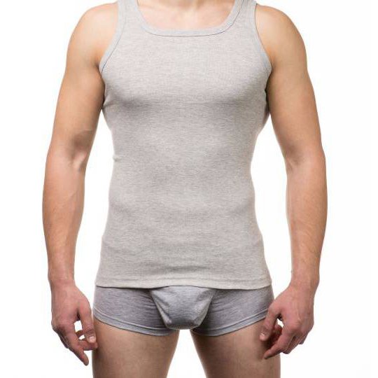 Майка мужская (50% cotton, 50% polyester), T-Shirt, серый MansSet
