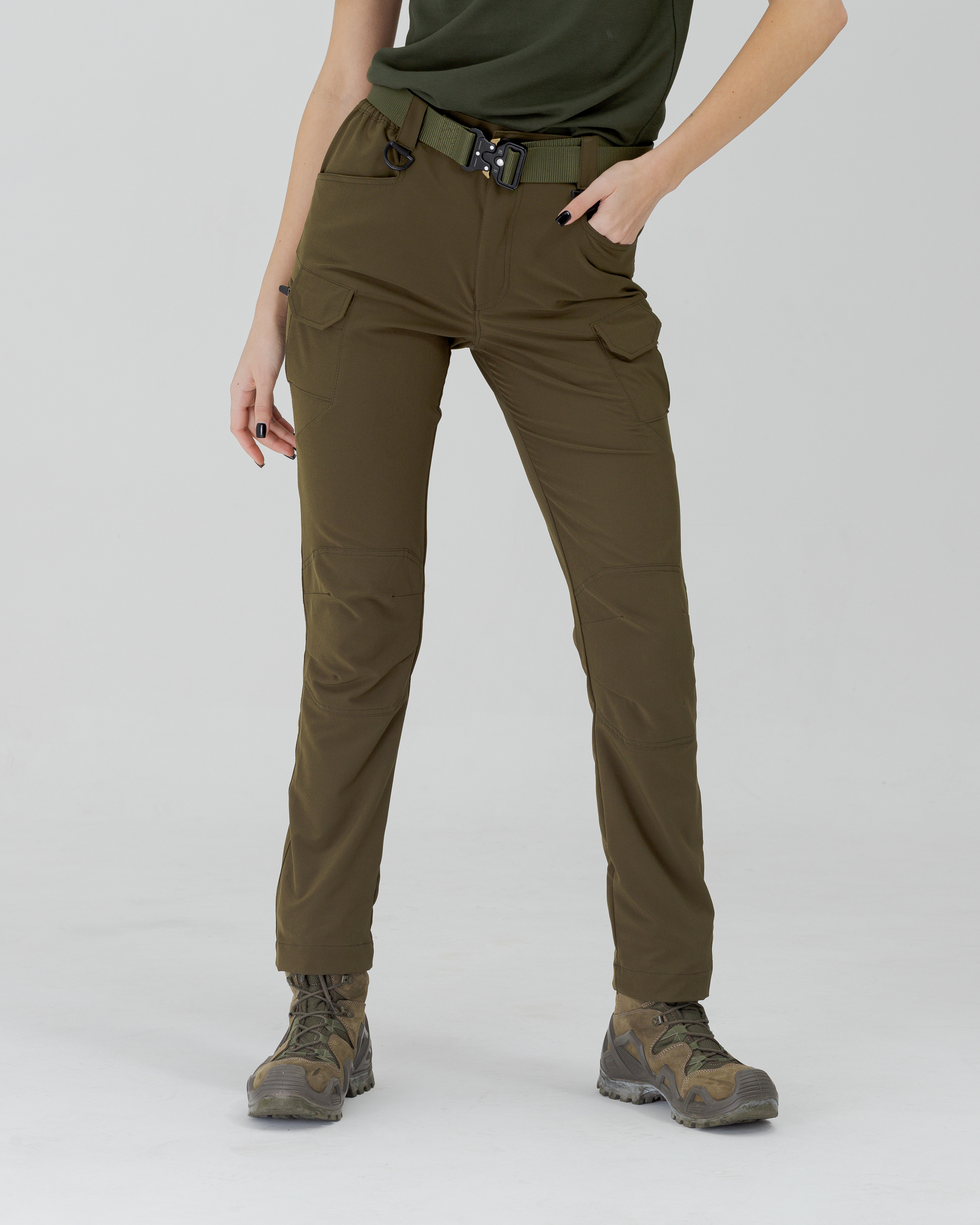 Жіночі брюки карго тактичні BEZET Байрактар хакі - Фото 2