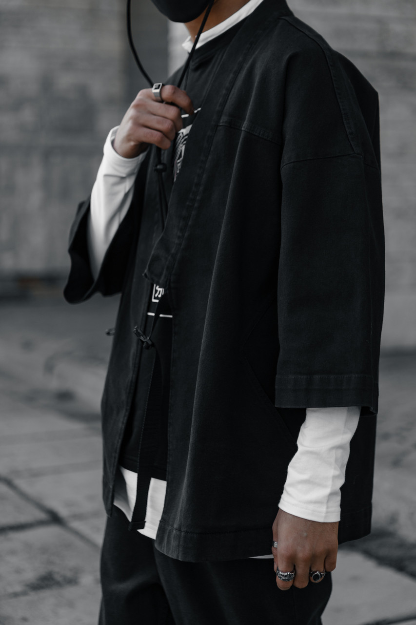 Кімоно Харуки чоловіче чорного кольору від бренду ТУР TURWEAR - Фото 10