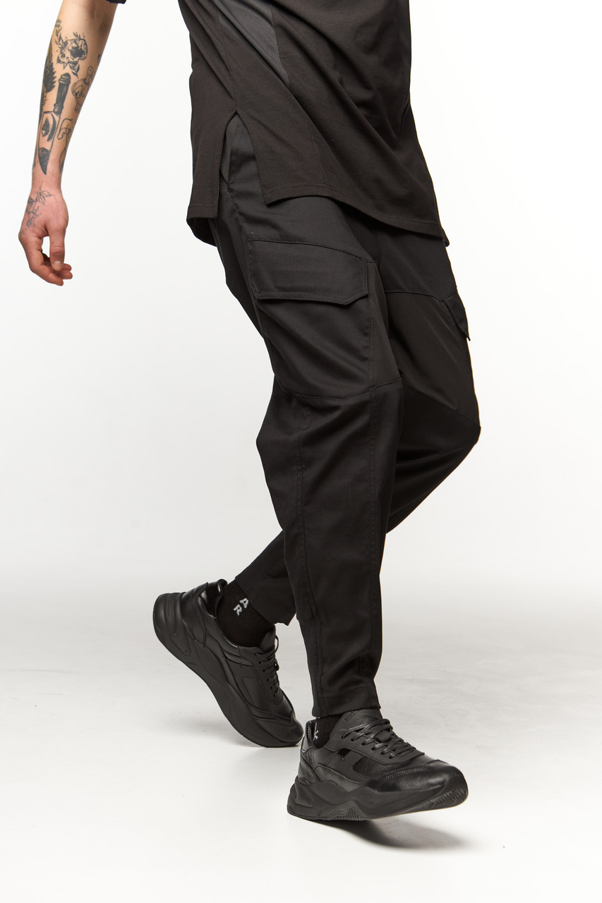 Карго-брюки, колір чорний, модель SM-2401 - Фото 5
