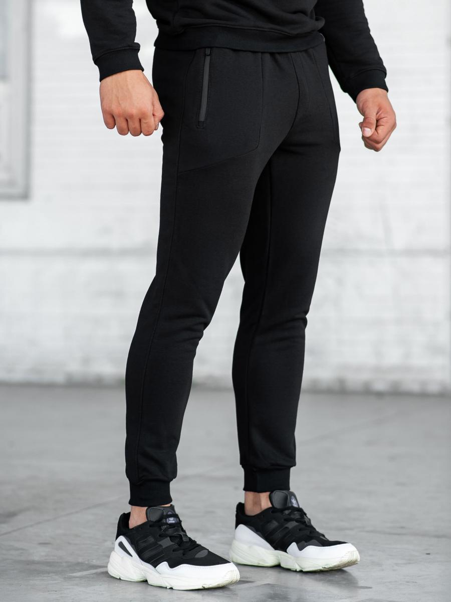 Спортивные штаны BEZET Basic black'19 - Фото 4