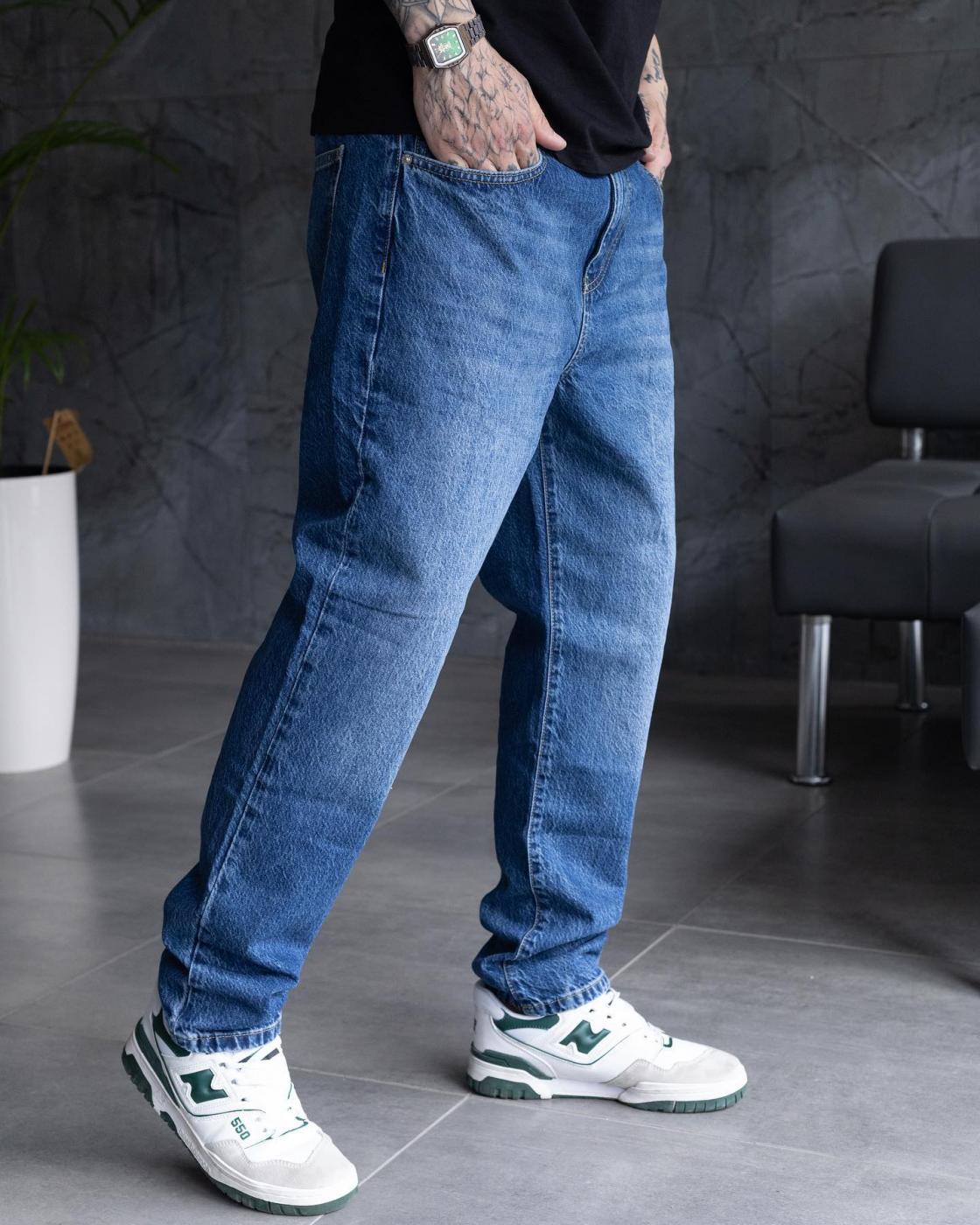 Базові сині джинси BEZET Basic washed - Фото 3