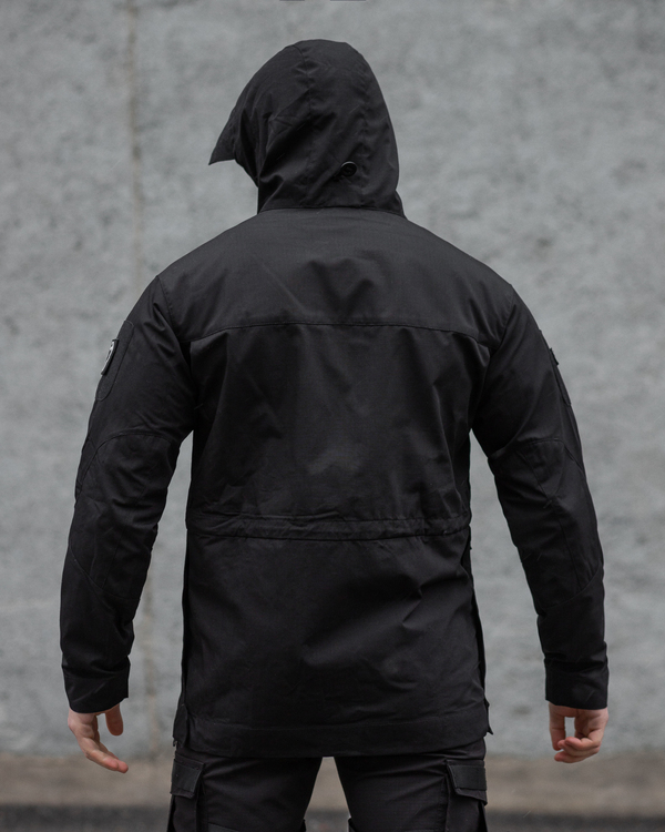 Куртка ветровка тактическая BEZET Shadow черный - Фото 4