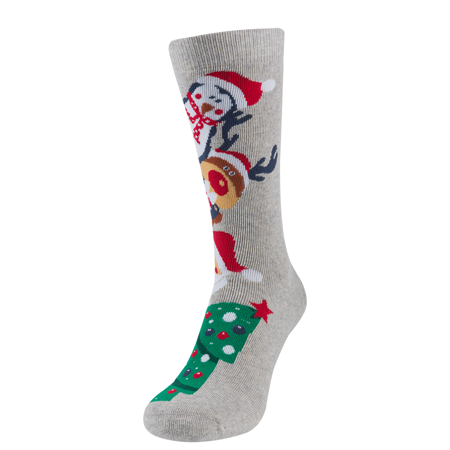 Шкарпетки новорічні унісекс, Санта з оленями MansSet - Фото 2