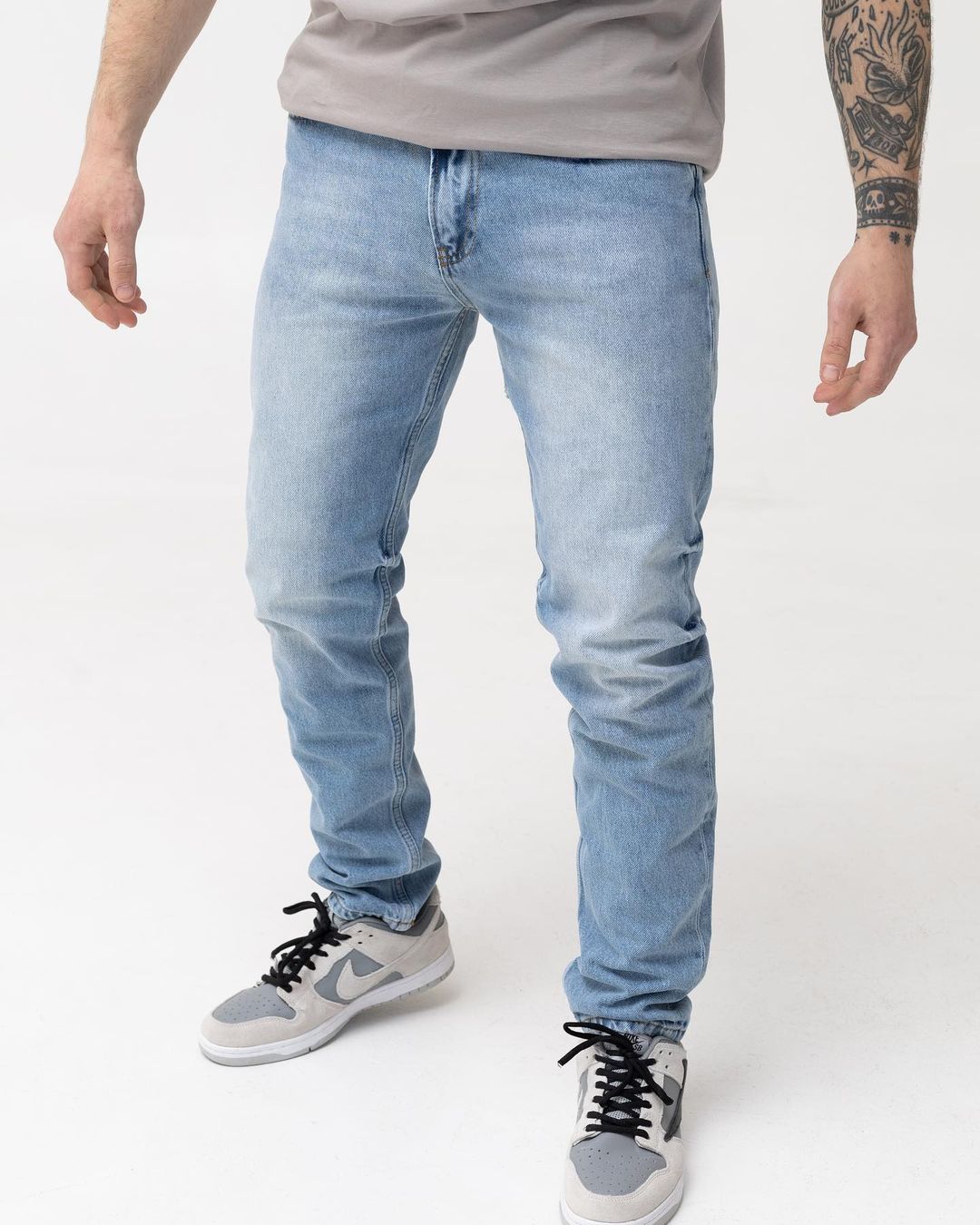 Чоловічі блакитні джинси BEZET базові
