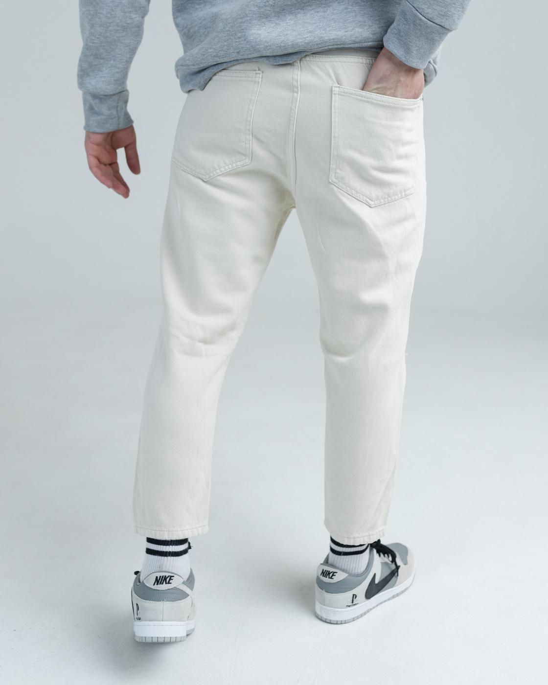 Білі джинси BEZET дизайнерські з перфорацією - Фото 3