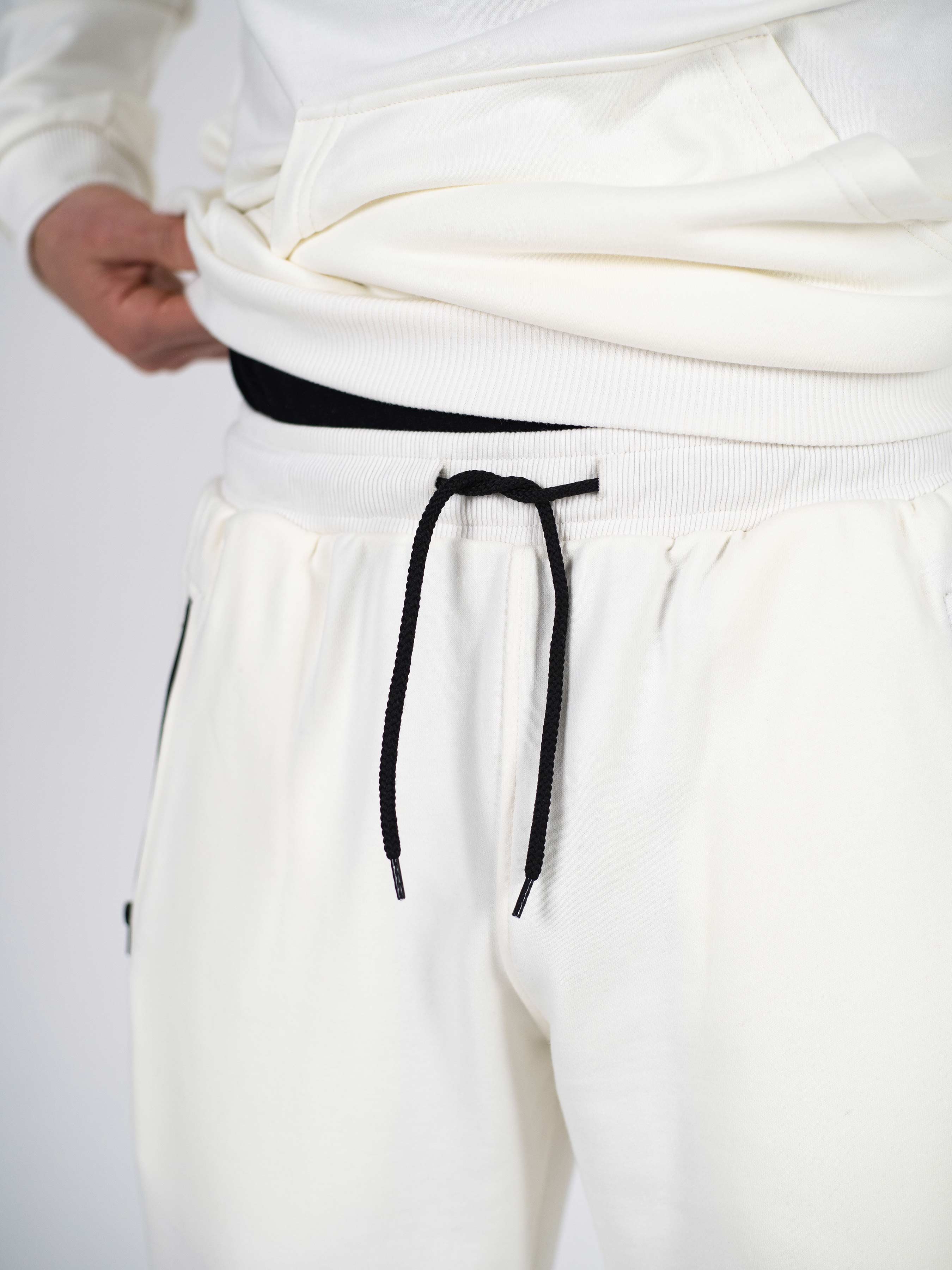 Штаны спортивные оверсайз Custom Wear белые - Фото 7