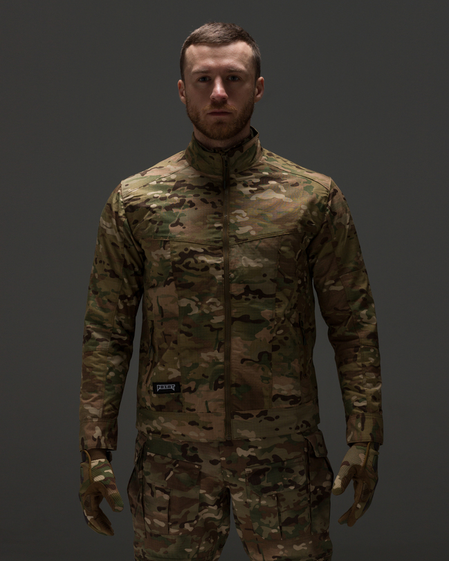 Куртка вітровка тактична BEZET Shooter камуфляж - Фото 6