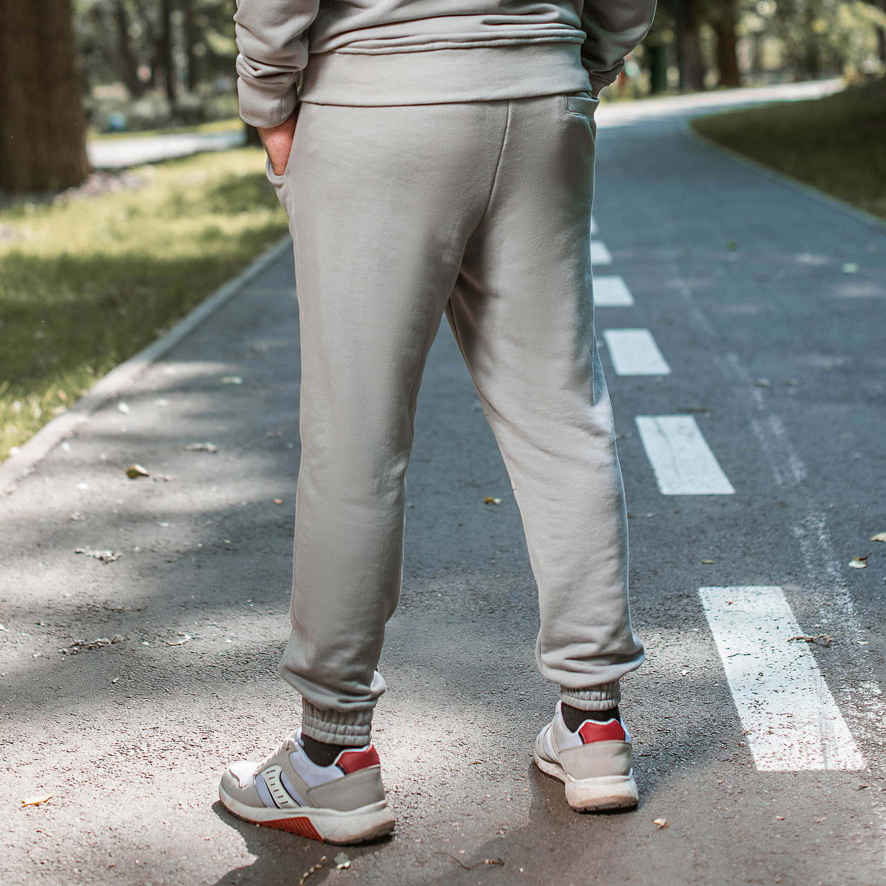 Спортивные штаны Jog 2.0 серые Пушка Огонь - Фото 7