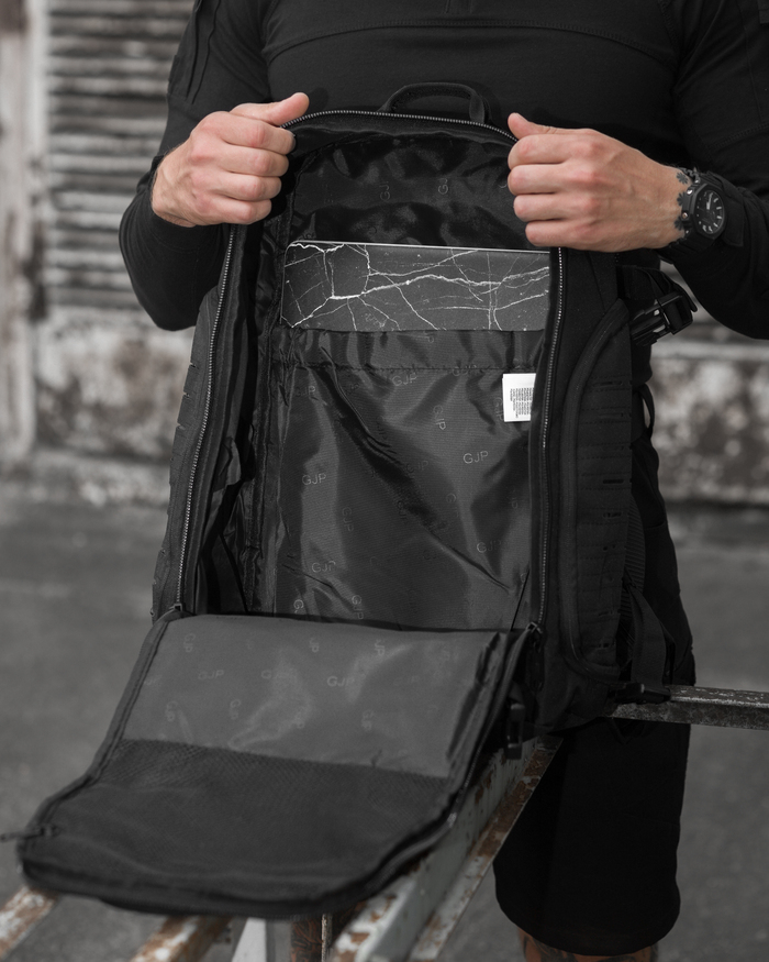 Рюкзак тактичний BEZET Soldier чорний - Фото 2