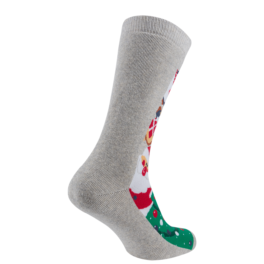 Шкарпетки новорічні унісекс, Санта з оленями MansSet - Фото 3