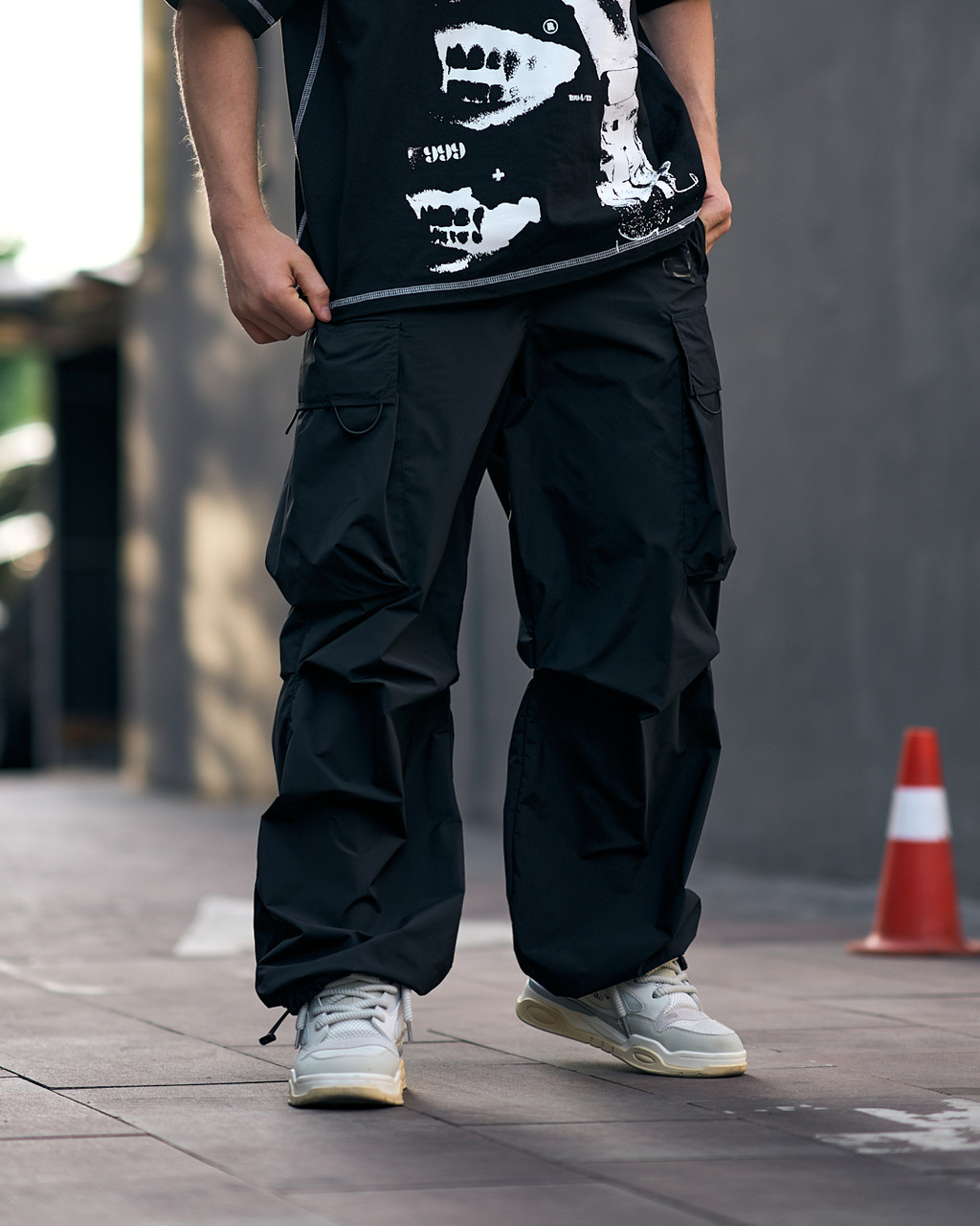 Cпортивні штани оверсайз OGONPUSHKA Groove чорні - Фото 7