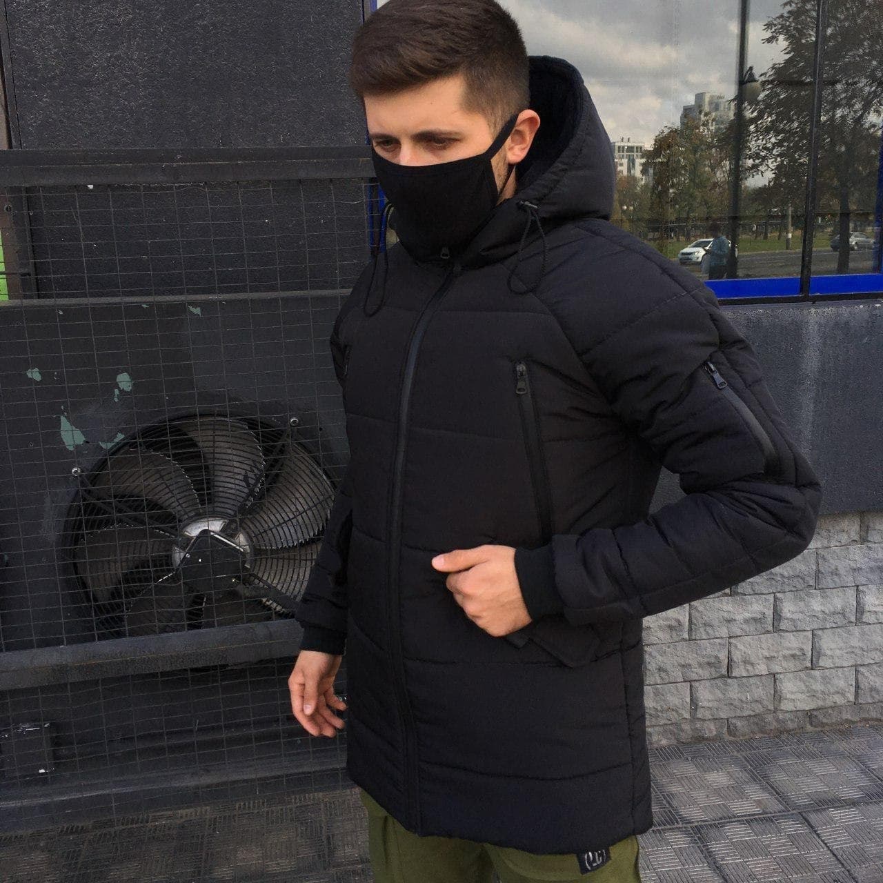 Мужская зимняя курточка Stark черная теплая до -30 градусов - Фото 6