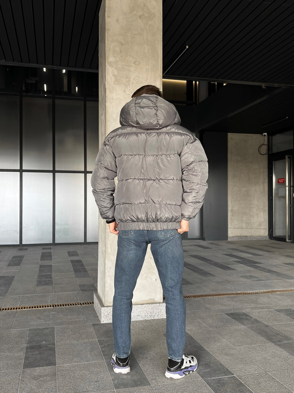 Чоловіча зимова куртка Reload Oslo темно-сіра - Фото 8