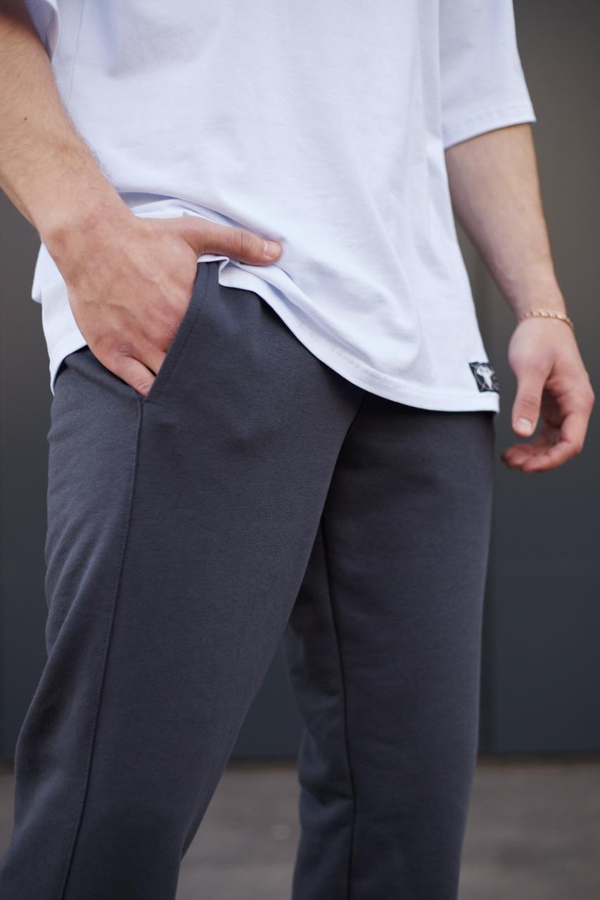 Спортивные штаны мужские графит от бренда ТУР модель Стандарт TURWEAR - Фото 7