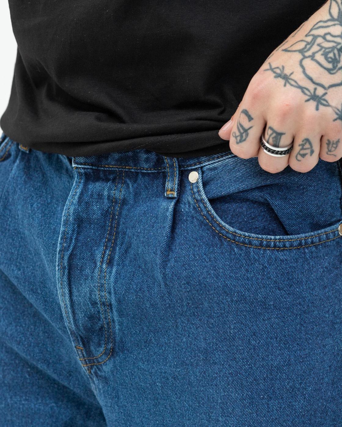 Синие джинсы базовые BEZET Slim - Фото 3