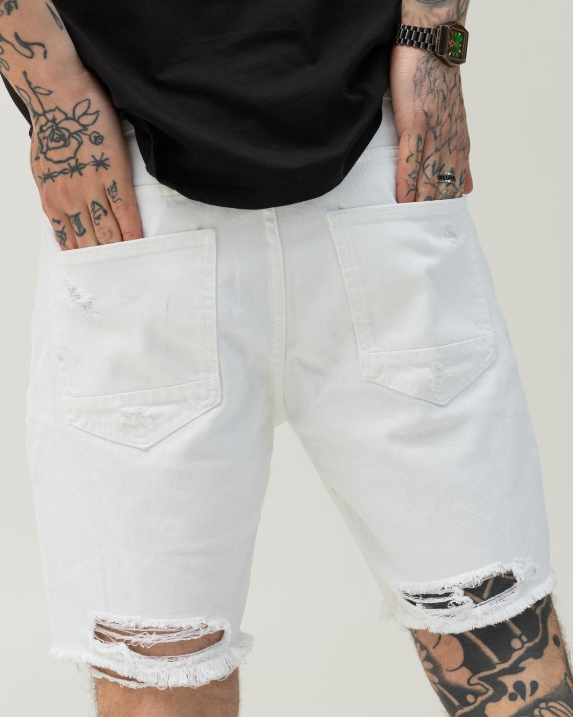 Стильні джинсові шорти BEZET білі - Фото 7