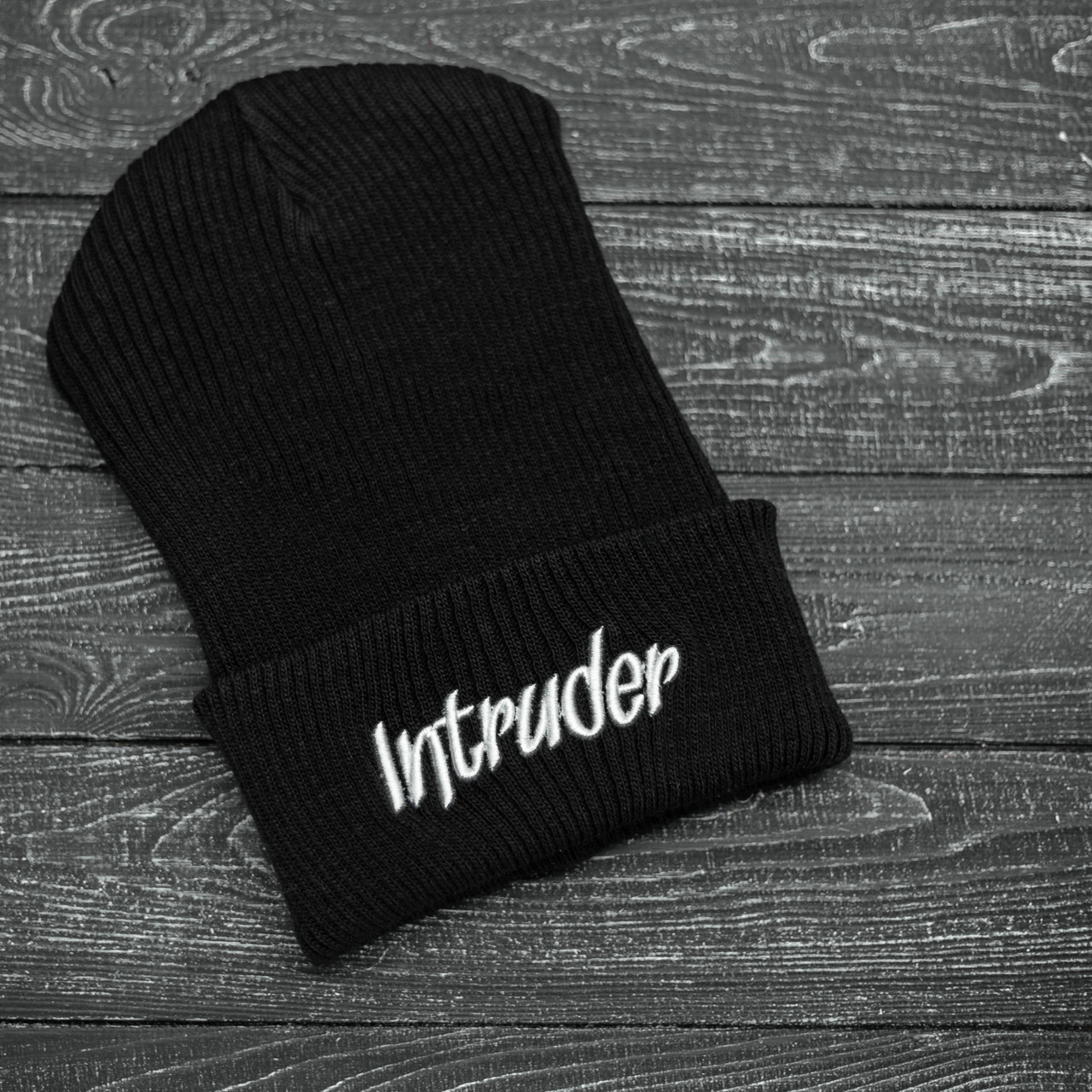 Шапка Intruder зимова big logo чорна Intruder
