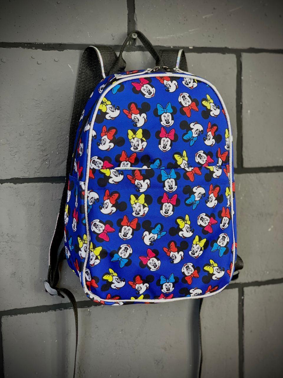 Рюкзак Mickey Mouse Міський Міккі Маус блакитний mini Intruder
