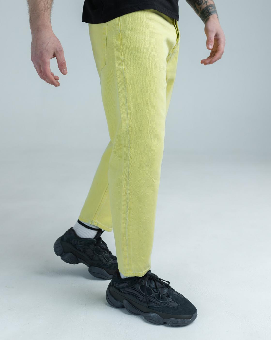 Чоловічі джинси BEZET Yellow базові - Фото 2