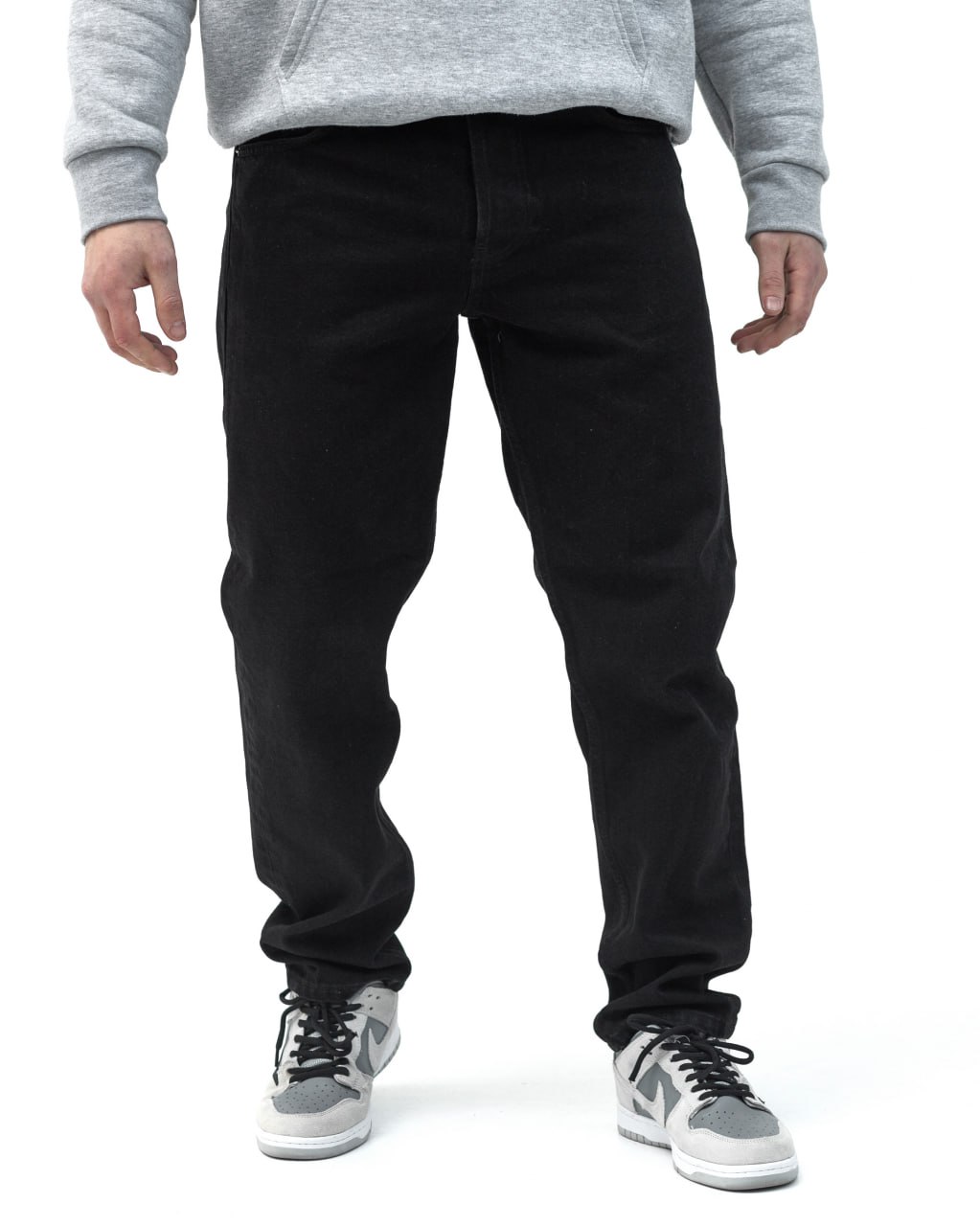 Черные базовые широкие джинсы BEZET высшего качества