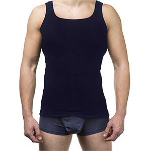 Майка мужская (100% cotton), T-Shirt,тёмно-синий MansSet - Фото 1