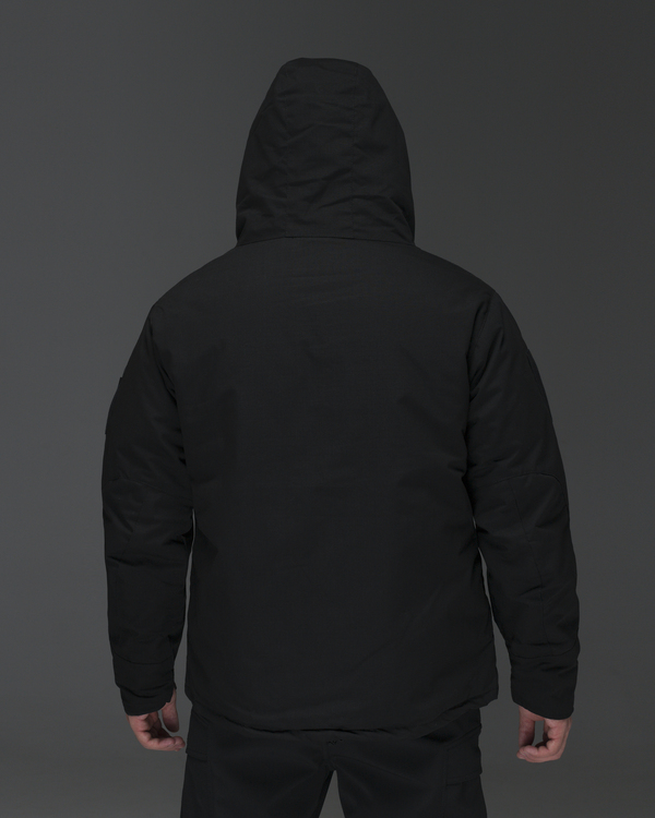 Куртка тактическая зимняя BEZET Штурм черный - Фото 6