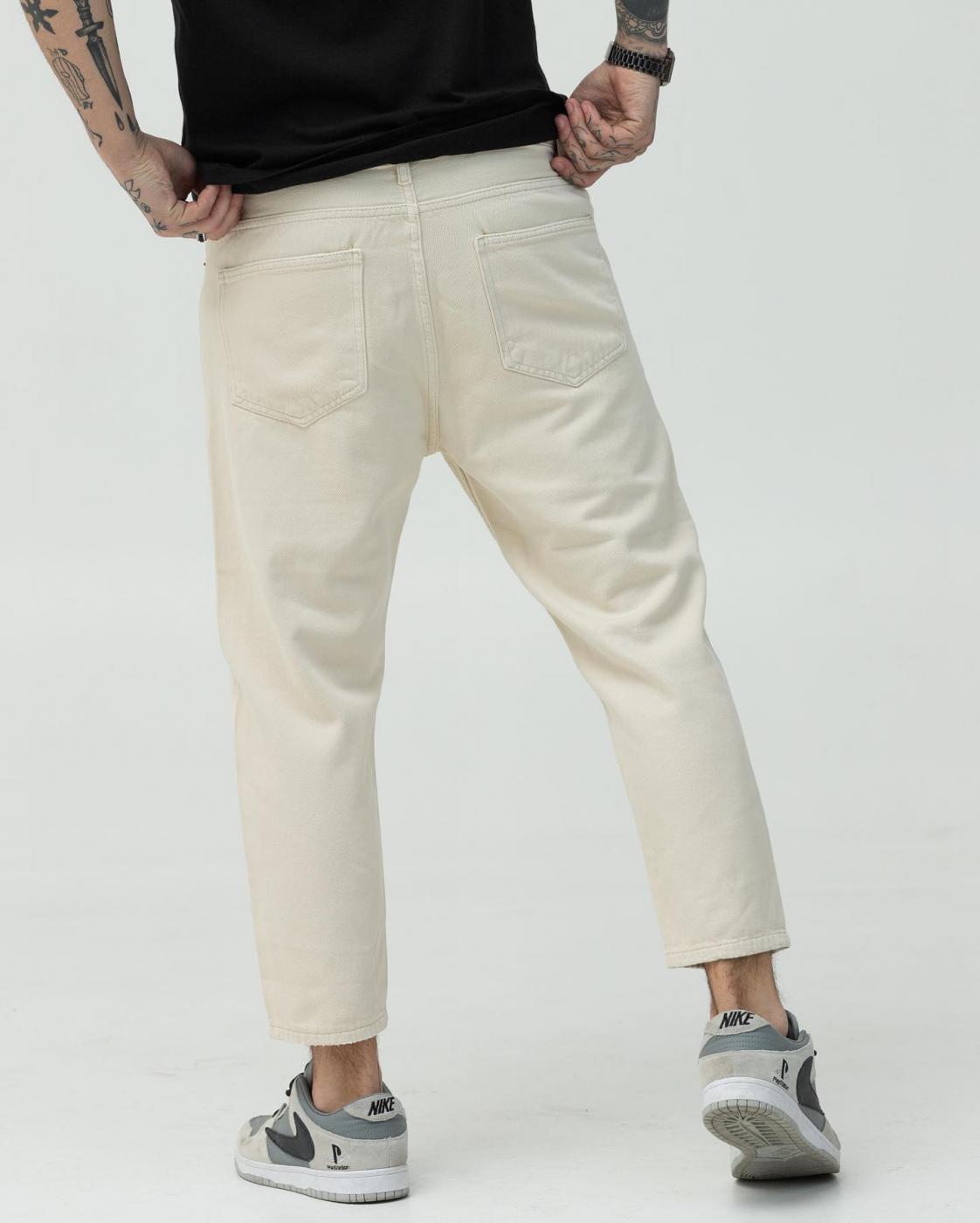 Кремовые базовые джинсы BEZET - Фото 2