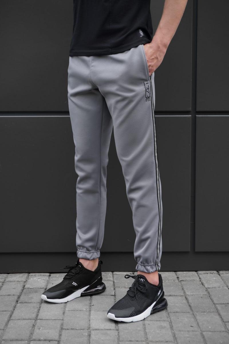 Спортивные штаны bezet grey with reflective