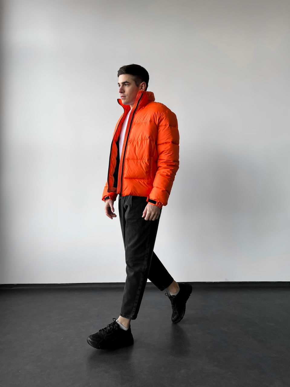 Мужская куртка стеганая демисезонная Reload Blackout оранжевый - Фото 5