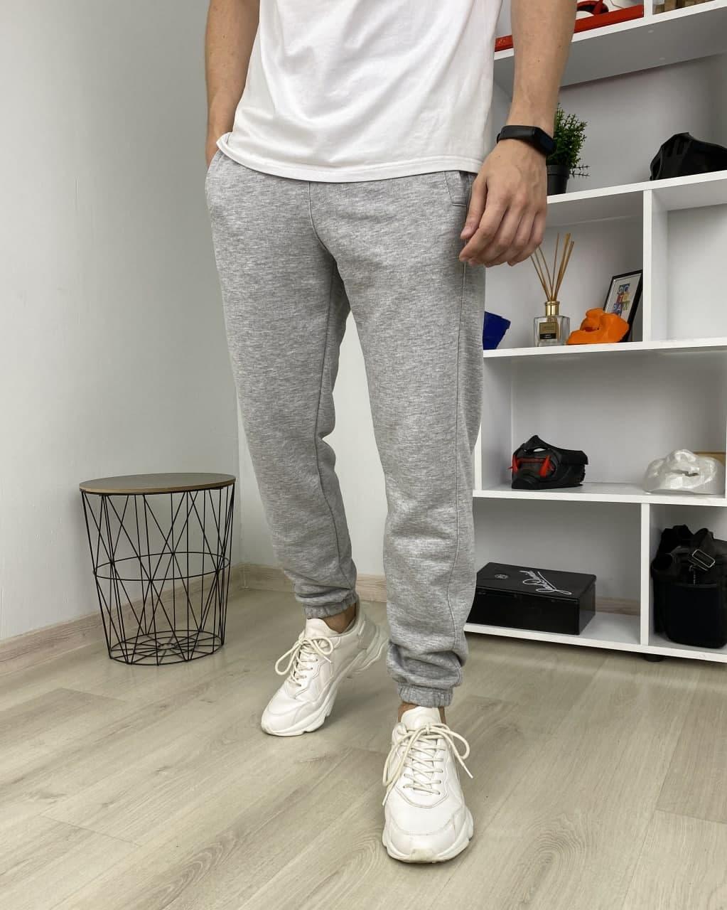 Спортивні штани чоловічі сірі від бренду ТУР модель Стандарт - Фото 3