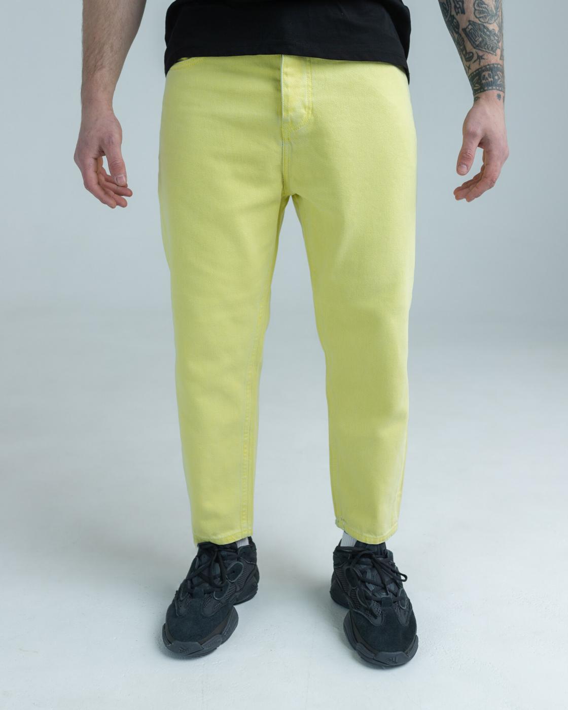 Чоловічі джинси BEZET Yellow базові - Фото 3