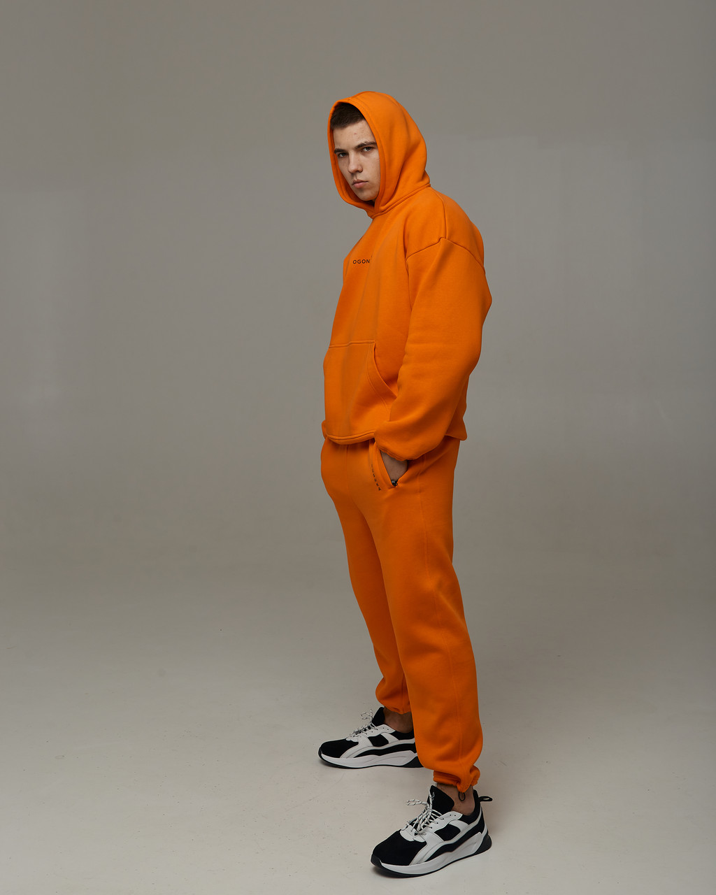 Спортивный костюм оверсайз Scale 2.0 оранжевый Пушка Огонь - Фото 3