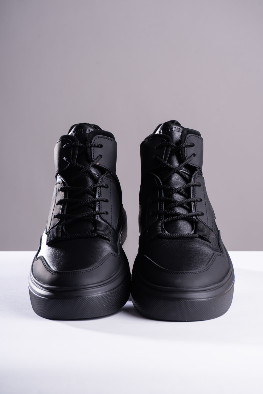 Кросівки чоловічі натуральна шкіра, чорні, модель Арон TURWEAR - Фото 8