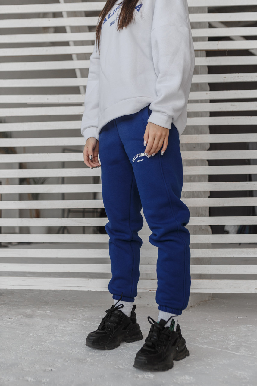 Утепленные спортивные штаны женские флисовые Калифорния от бренда Лунали - Фото 3