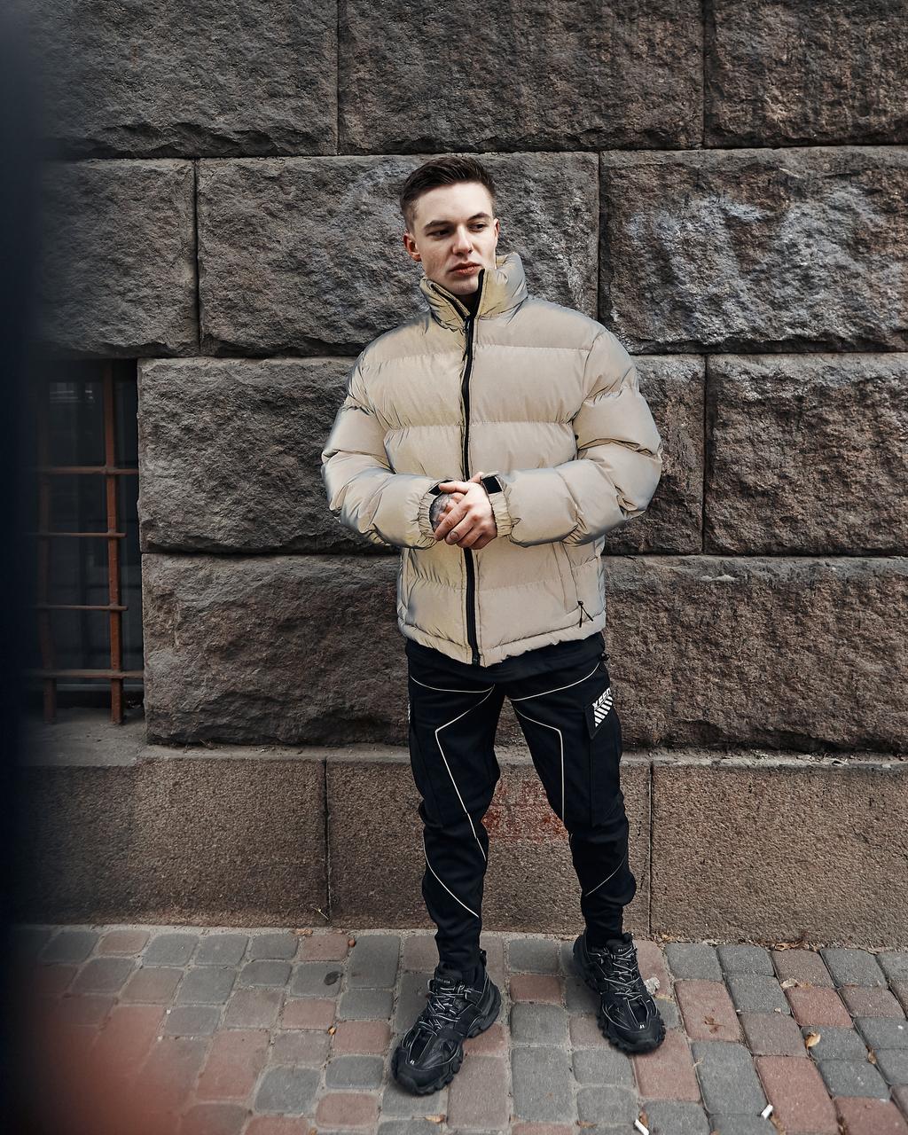 Зимняя мужская куртка Homie рефлективная Пушка Огонь - Фото 8