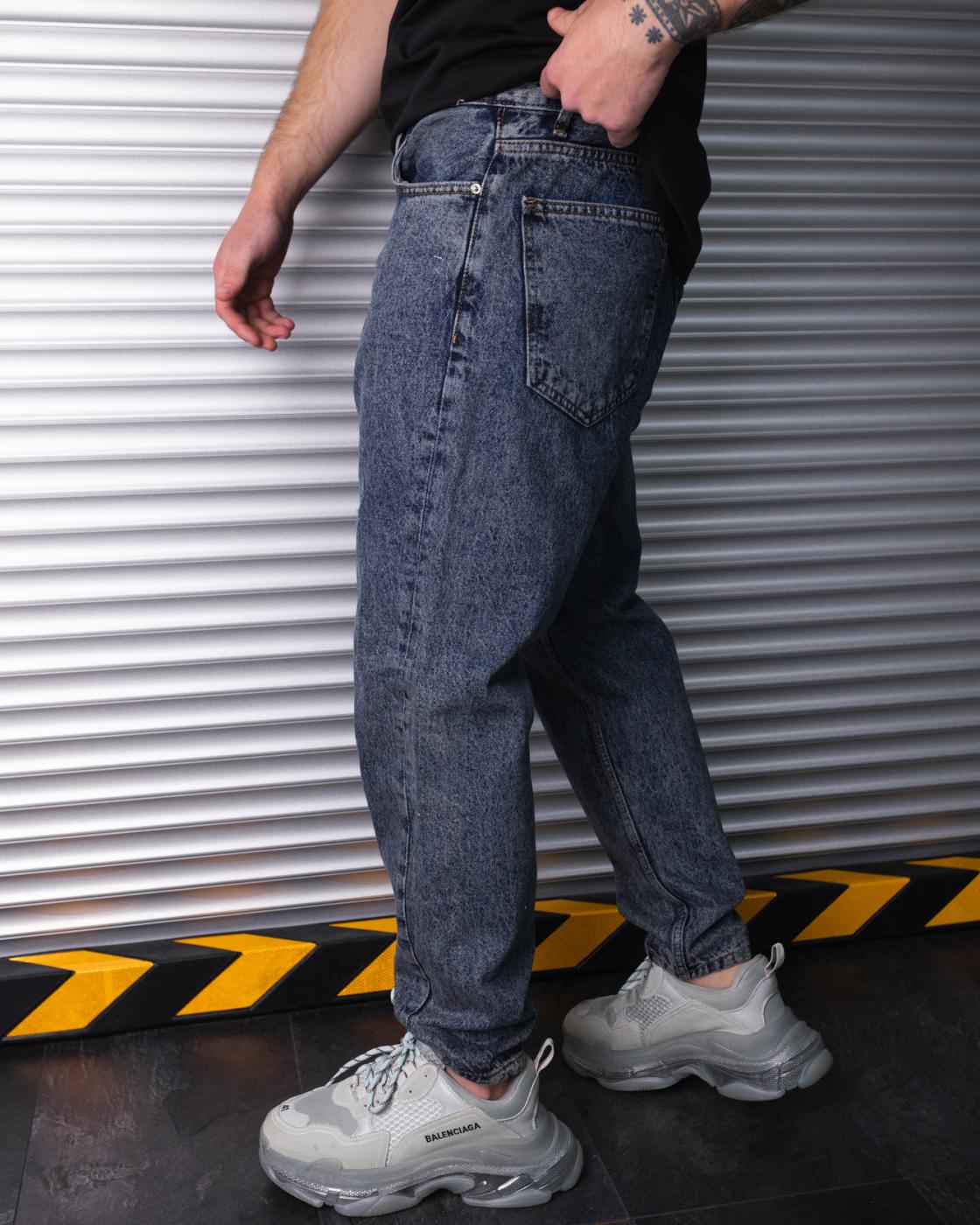 Базові чоловічі джинси BEZET темно-синій - Фото 3