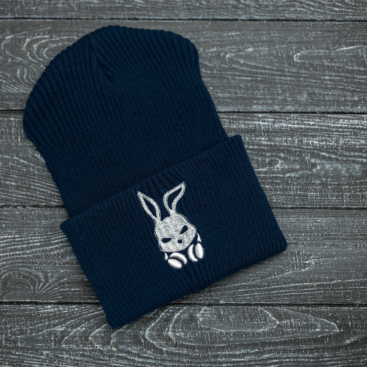 Шапка Intruder зимова bunny logo синя Intruder
