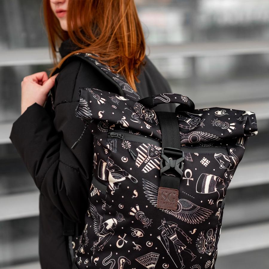 'ROLLTOP' Travel bag Feathers