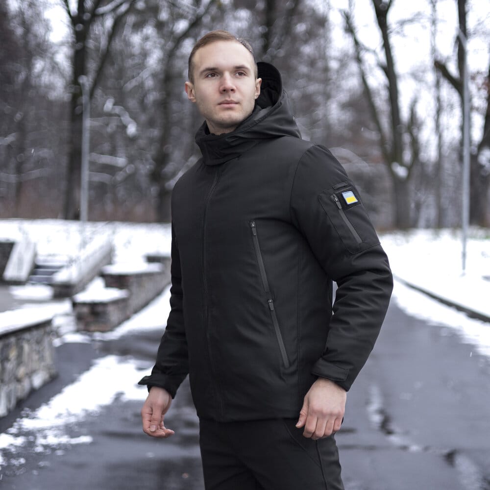 Чоловіча зимова куртка з капюшоном Pobedov Winter Jacket Motive ЗИМА POBEDOV - Фото 6