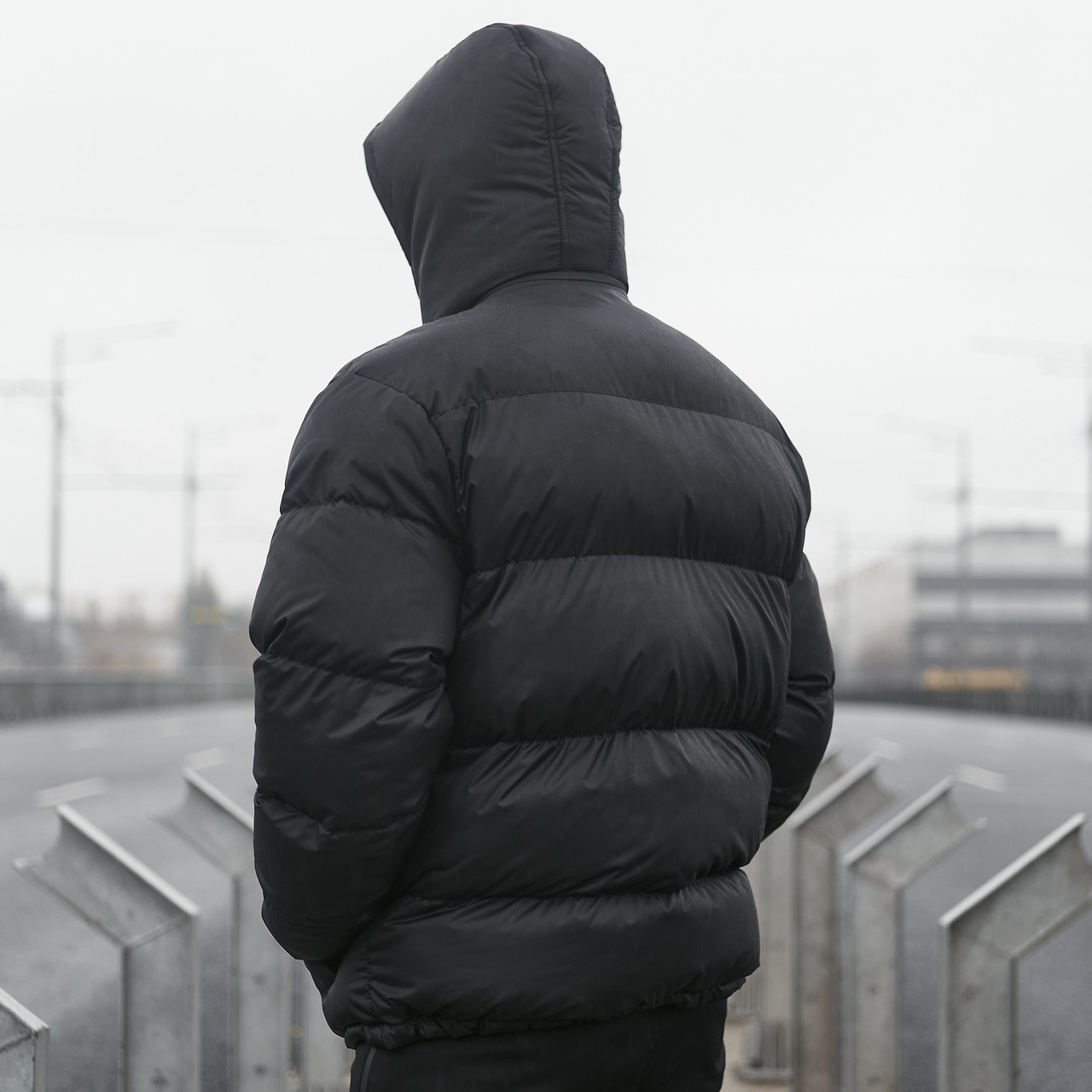 Зимняя мужская куртка Homie черная Пушка Огонь - Фото 10