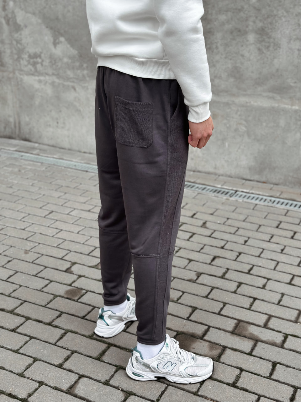 Чоловічі спортивні штани трикотажні Reload Rough сірі / Спортивки завуженні стильні демісезонні - Фото 4