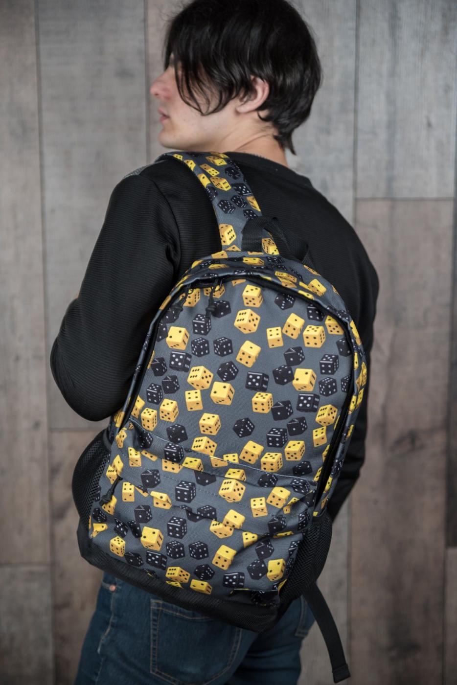 Мужской рюкзак желтый 3D SGEmpire