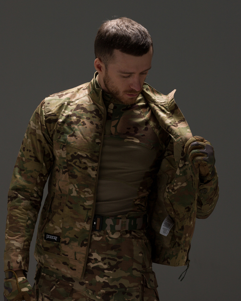 Куртка ветровка тактическая BEZET Shooter камуфляж - Фото 7