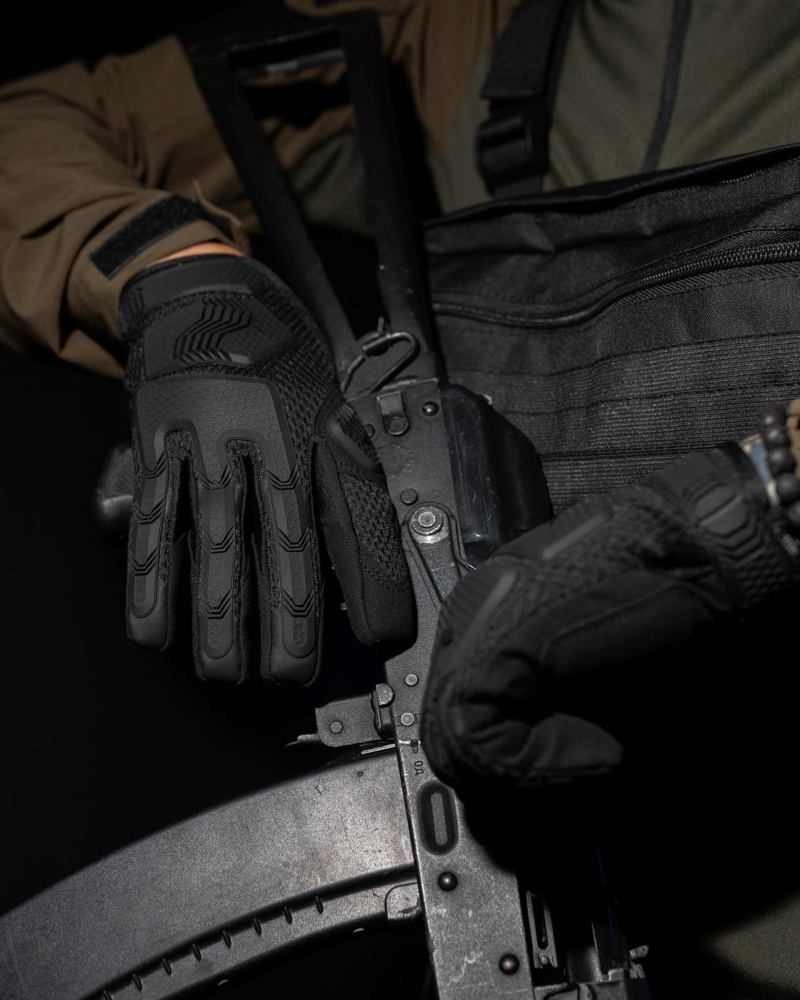 Перчатки тактические BEZET Protective черный - Фото 10