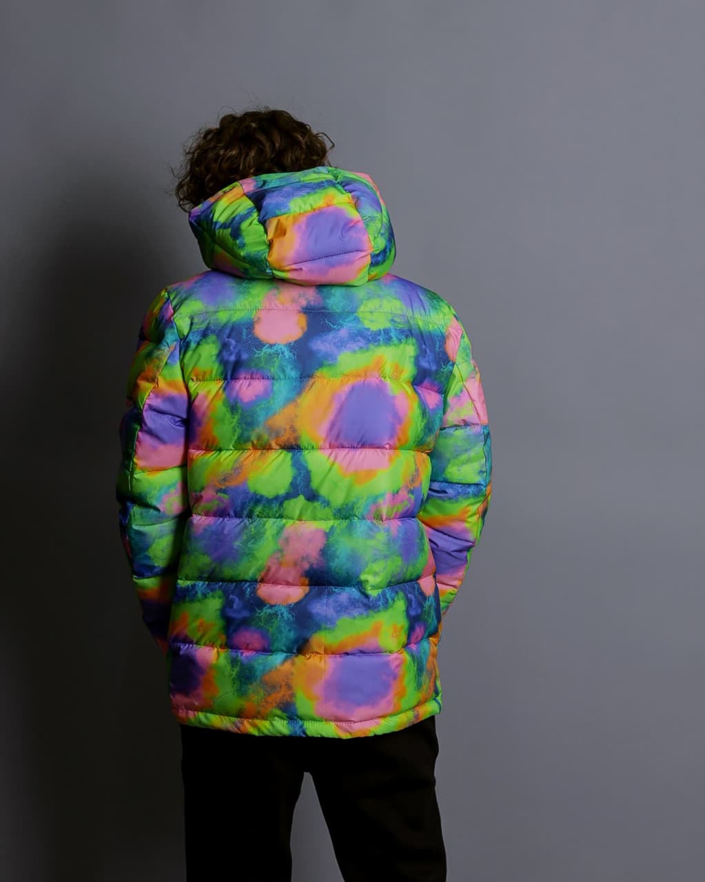 Чоловіча демісезонна куртка стьобана з капішоном Reload Rainbow Mysterious - Фото 5