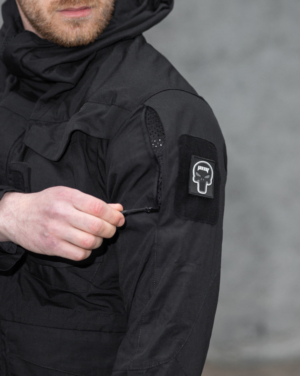 Куртка вітровка тактична BEZET Shadow чорний - Фото 13