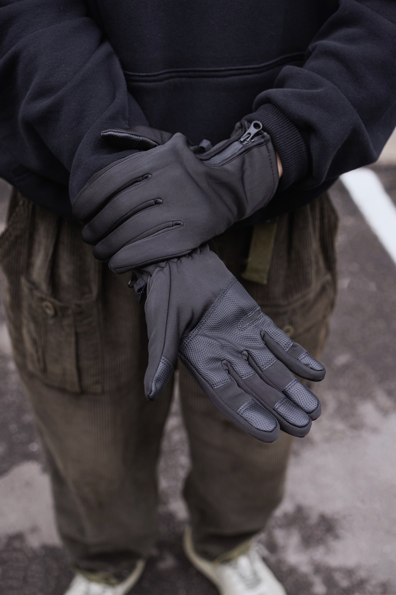 Сенсорные Перчатки Without Gloves Softshell 16-12 Black Man - Фото 3